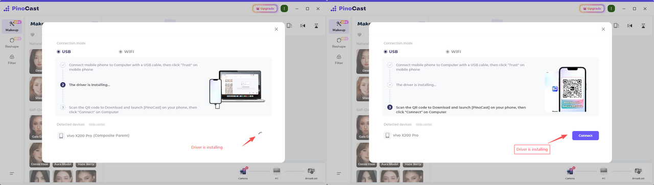 Connect via USB - Step 3