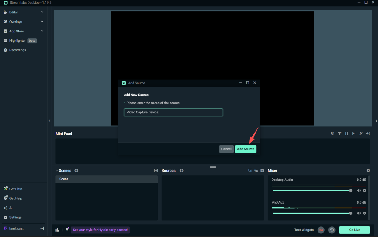 Use with Streamlabs