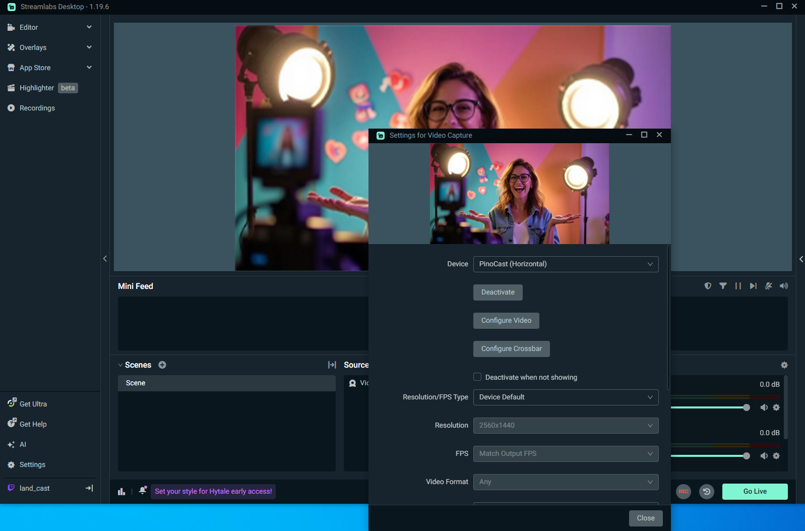 Use with Streamlabs